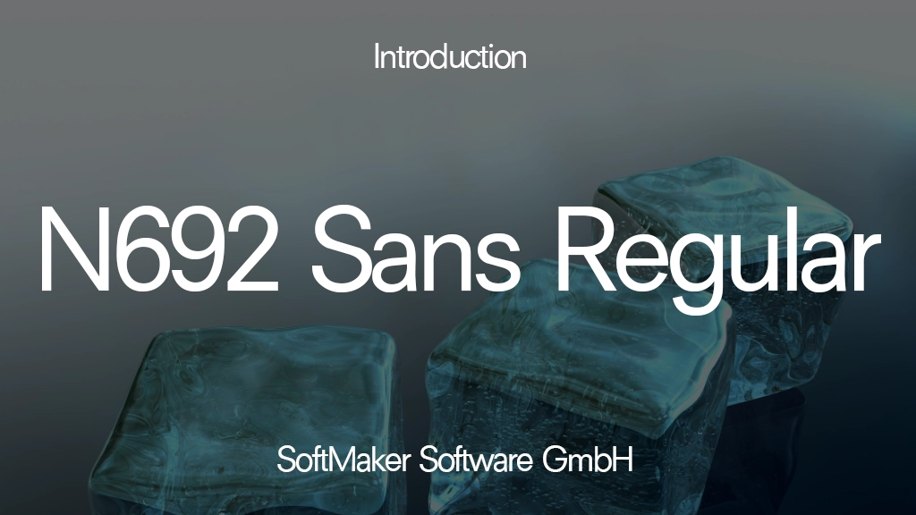 N692 Sans Regular Font | Free Font Download | Download Thousands of Fonts for Free Sample Image