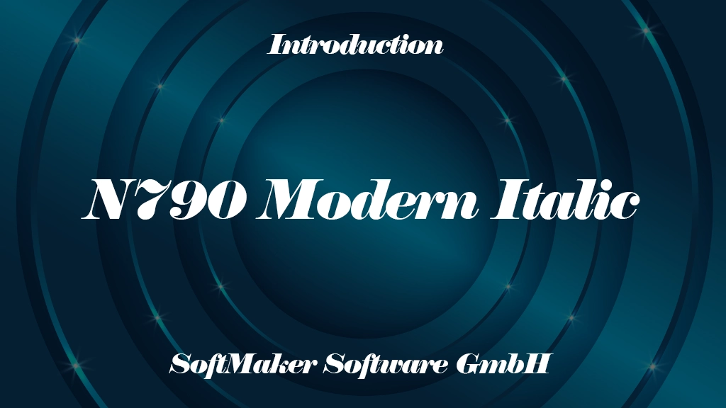 N790 Modern Italic Font | Free Font Download | Download Thousands of Fonts for Free Sample Image