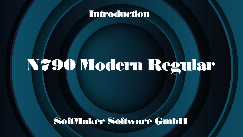 N790 Modern Regular Font | Free Font Download | Download Thousands of Fonts for Free Sample Image