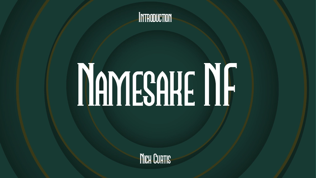 Namesake NF Font | Free Font Download | Download Thousands of Fonts for Free Sample Image