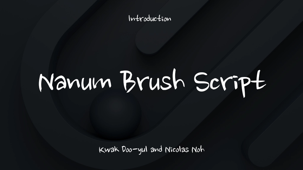 Nanum Brush Script Font | Free Font Download | Download Thousands of Fonts for Free Sample Image