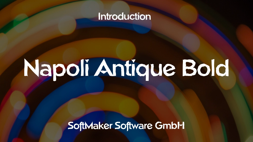 Napoli Antique Bold Fuente | Descarga gratuita de fuentes | Descarga miles de fuentes gratis Sample Image