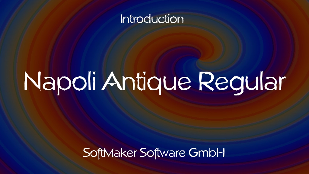 Napoli Antique Regular Font | Free Font Download | Download Thousands of Fonts for Free Sample Image