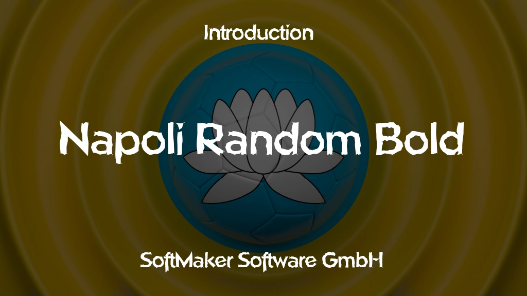 Napoli Random Bold Font | Free Font Download | Download Thousands of Fonts for Free Sample Image