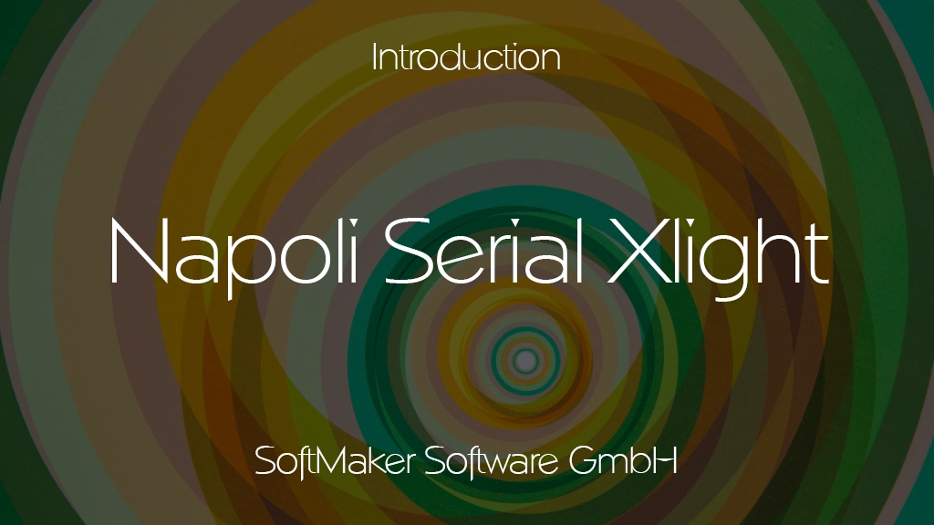 Napoli Serial Xlight Font | Free Font Download | Download Thousands of Fonts for Free Sample Image