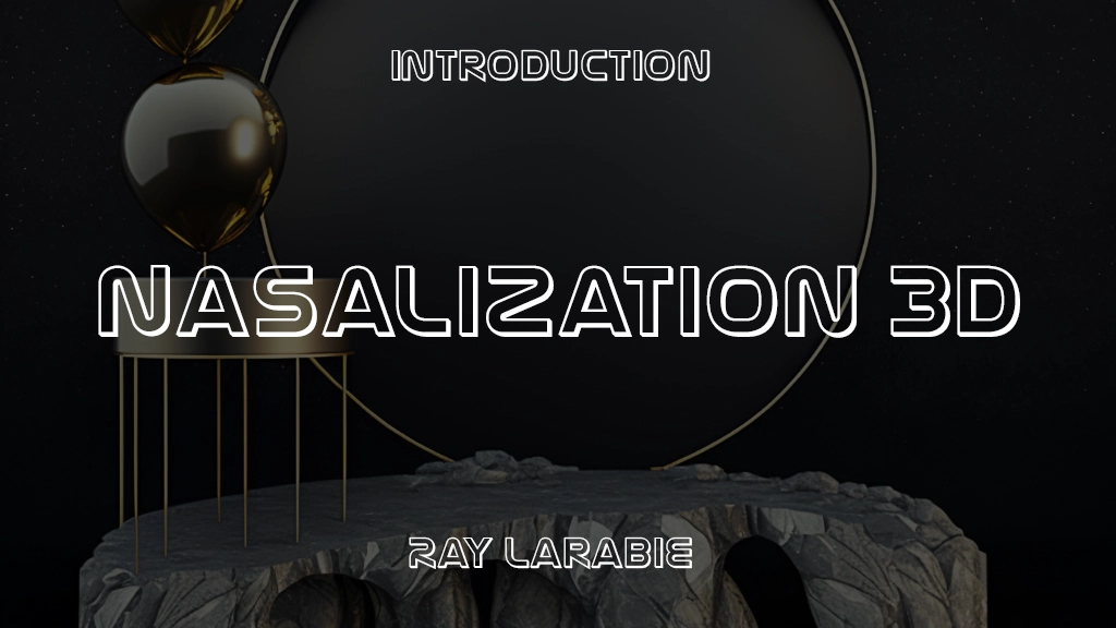 Nasalization 3D Font | Free Font Download | Download Thousands of Fonts for Free Sample Image