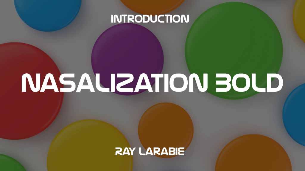 Nasalization Bold Font | Free Font Download | Download Thousands of Fonts for Free Sample Image