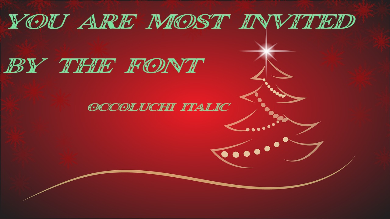 Occoluchi Font | Free Font Download | Download Thousands of Fonts for Free Sample Image