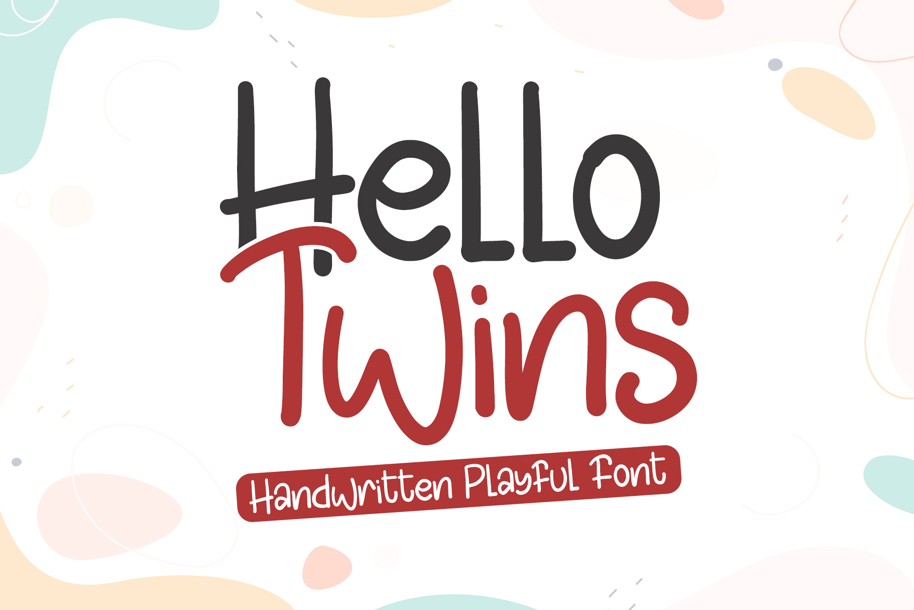 Hello Twins 字体 | 免费字体下载 | 免费下载数千种字体 Sample Image